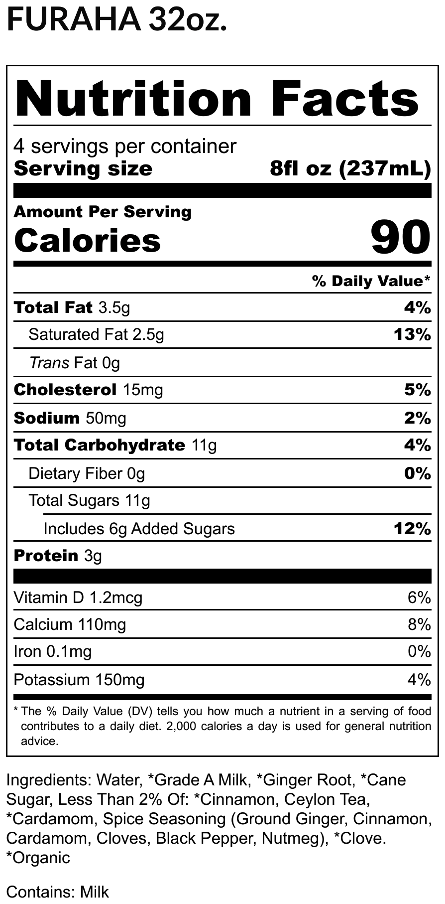 FURAHA | Spiced Chai Latte 32oz